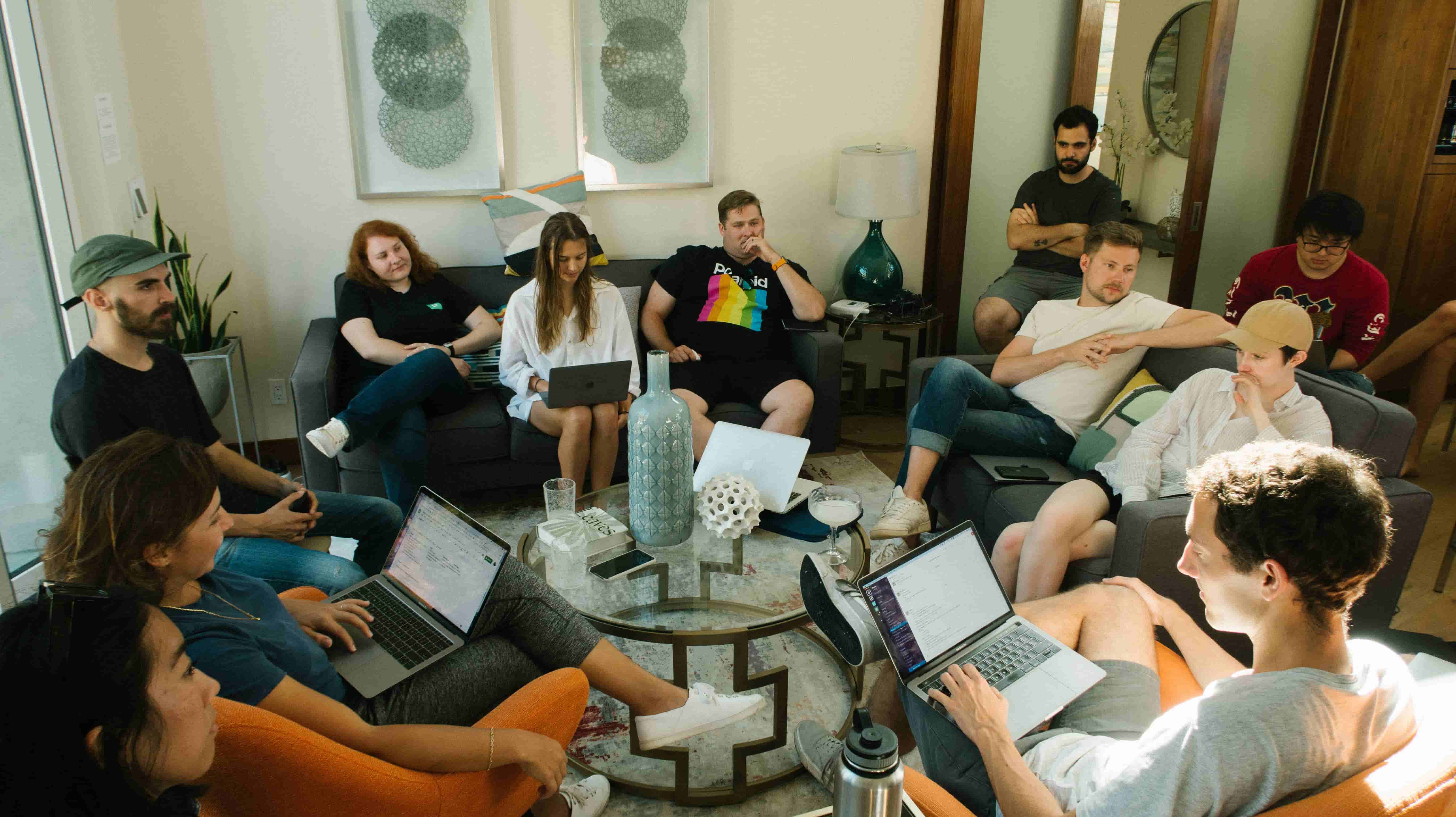 CoderDocks members working together